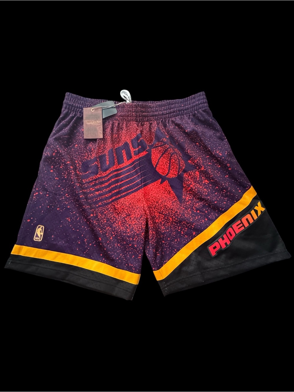 New men’s Mitchell & Ness NBA Phoenix Suns Purple & Orange Basketball Shorts 2XL
